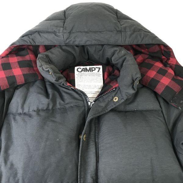 CAMP7 90% Down Jacket with Detachable Hood/Men's Size M/Black/Coat/Jumper(USED)
