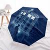 1 PC Automatic Folding Umbrella -TARDIS Pattern,Portable & Foldable Design with 8 Ribs,Christmas Birthday Gifts