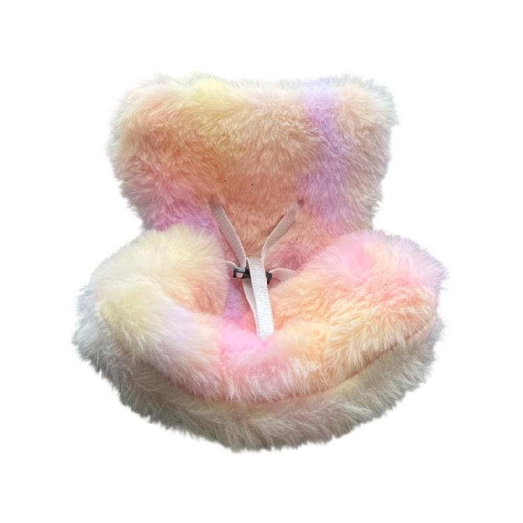 Decorative ABS Car Seat Holder Furry Seat For 10-17cm Dolls Safe Travel Display Ornament Display Stand