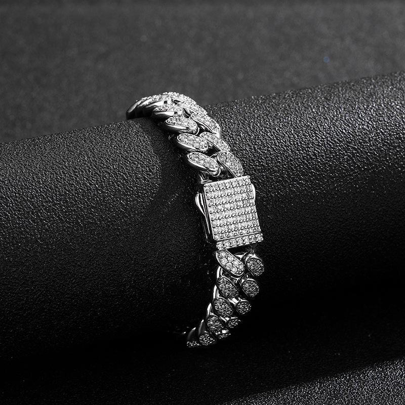 Men's 13mm Zircon-Studded Hip Hop Miami Necklace