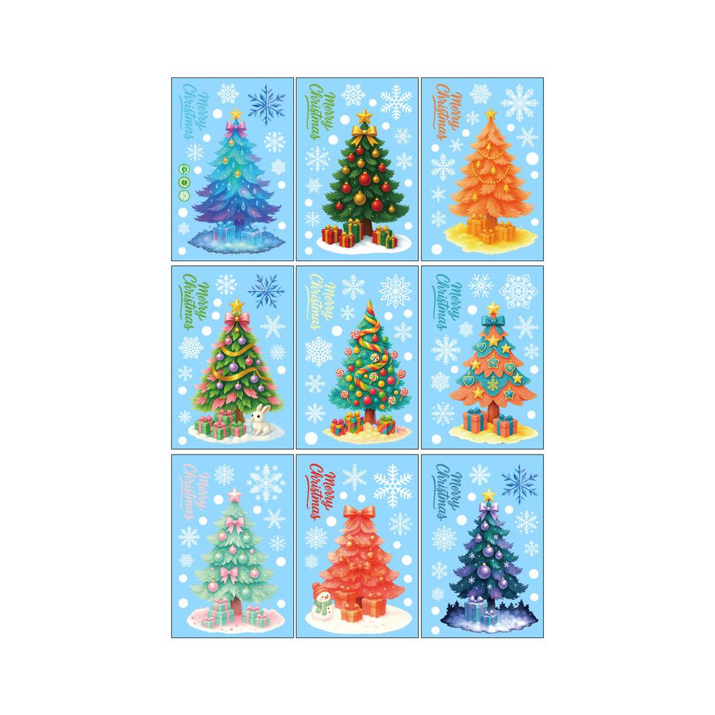 Tree Pvc Christmas Static Snowflake Decal For Christmas Holiday Decor Windows