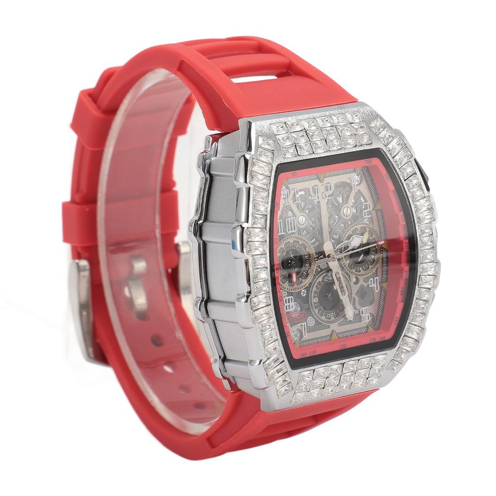 Bărbați ceas sport încheietura mâinii 30M impermeabil elegant curea din silicon automat mecanic hollow ceas