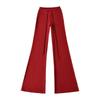 Trendy Women's Fleece Yoga Sweatpants with Drawstring Waist and Micro-flare Design