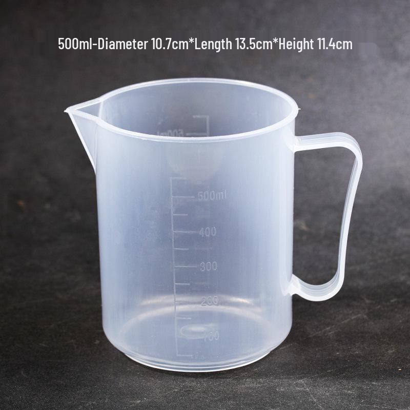 

Прозрачный пластиковый мерный стакан с мерной шкалой - Пищевой, большой емкости для магазинов молочного чая и выпечки