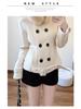 Spring 2026 Women's Black High-Waisted Woolen A-Line Slimming Shorts