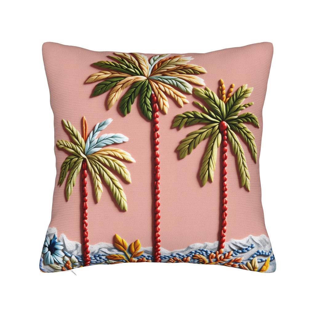 Spring Refresh 2D Printed Pillow Case Vintage Pillow Cover Comfy Pillowcases For Sofa Home Decoration