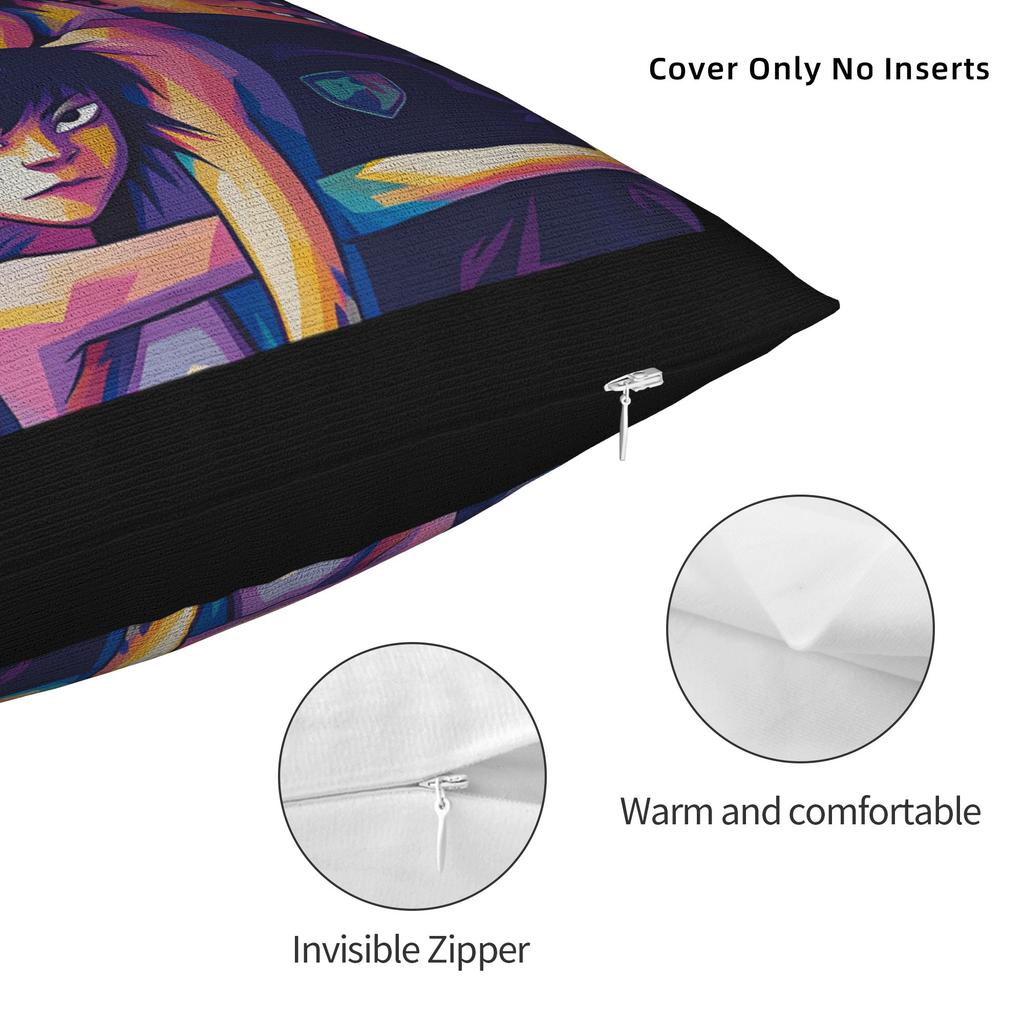 Pillow Case Gorillazs Comfy Pillow Cover For Sofa Home Decor Fashion Pillowcases