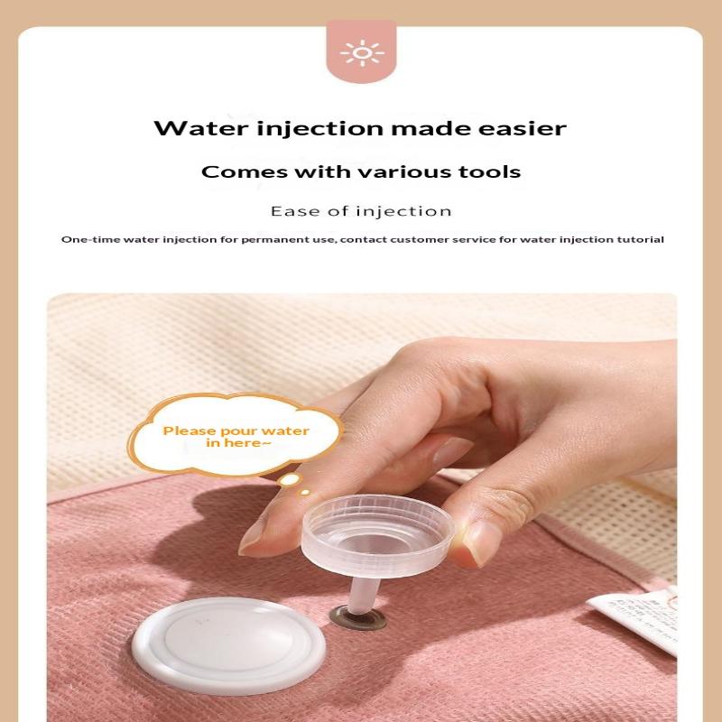 Rechargeable Electric Hot Water Bottle Hand Warmer Heat Pad For Period Cramps Muscle Pain Back Neck Shoulder Legs Home Office