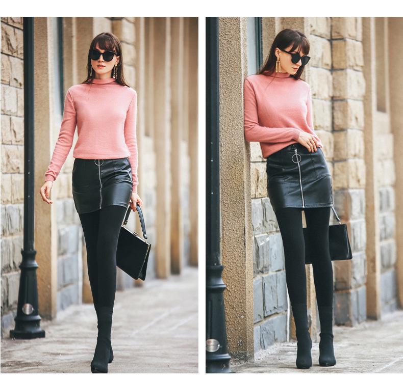 High-Waisted Fleece-Lined Women's Thermal Slimming Pants for Winter