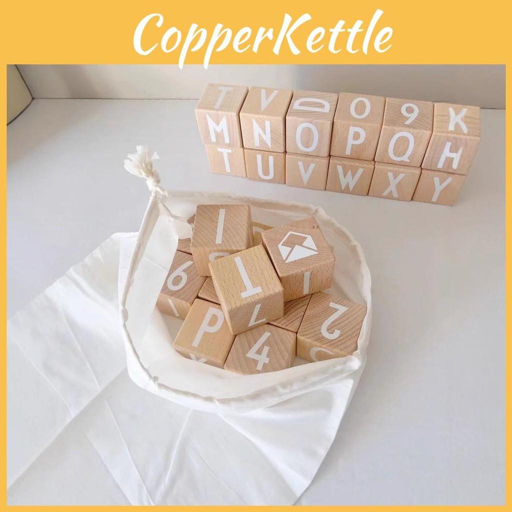 Letter 26 Cube Building Block Children Puzzle Toy Set For Kid Interaction