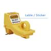 1Pcs Nylon Circuit Breaker Lockout Device Outward Pin Yellow Miniature Circuit Breaker Safety Lockout Compact Mechanical Design