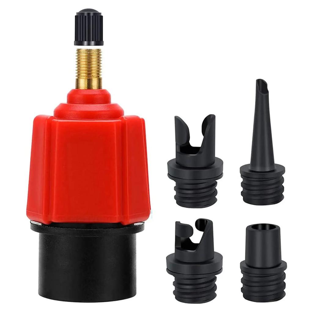 Air Valve Adapter Inflatable Rowing Rubber Boat Paddle Canoe Pump Compressor