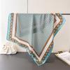 Summer Polka Dot Paisley Square Silk Scarf Soft Satin Silk Vintage Bandana for Women Neck Hair Headband Bag Wrist Wrap Accessory