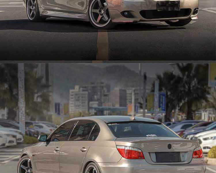Low Height Body Kit for BMW 5 Series E60 (2004-2010): Includes MT Front Bumper, Grille, Rear Bumper, Side Skirts