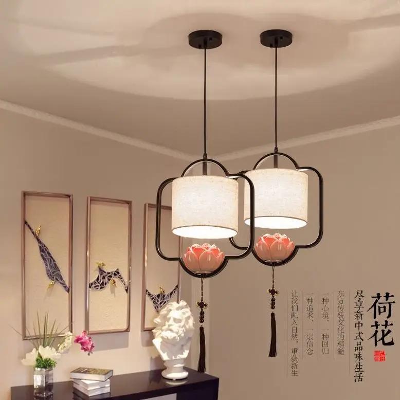 New Chinese Style Corridor Entrance Tea Room Restaurant Light Chinese Style Classical Corridor Bar Counter Bedside Pendant Light
