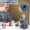 Simulation Pet Plush Electric Little  Can Jump And Bark Children's Play House Pet Electric Toy