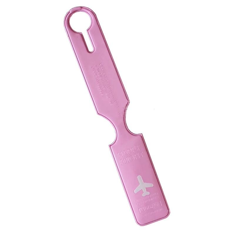 Creative Luggage Tag Portable Solid Color Label Baggage Suitcase Id Address Holder Boarding Tags Travel Accessories