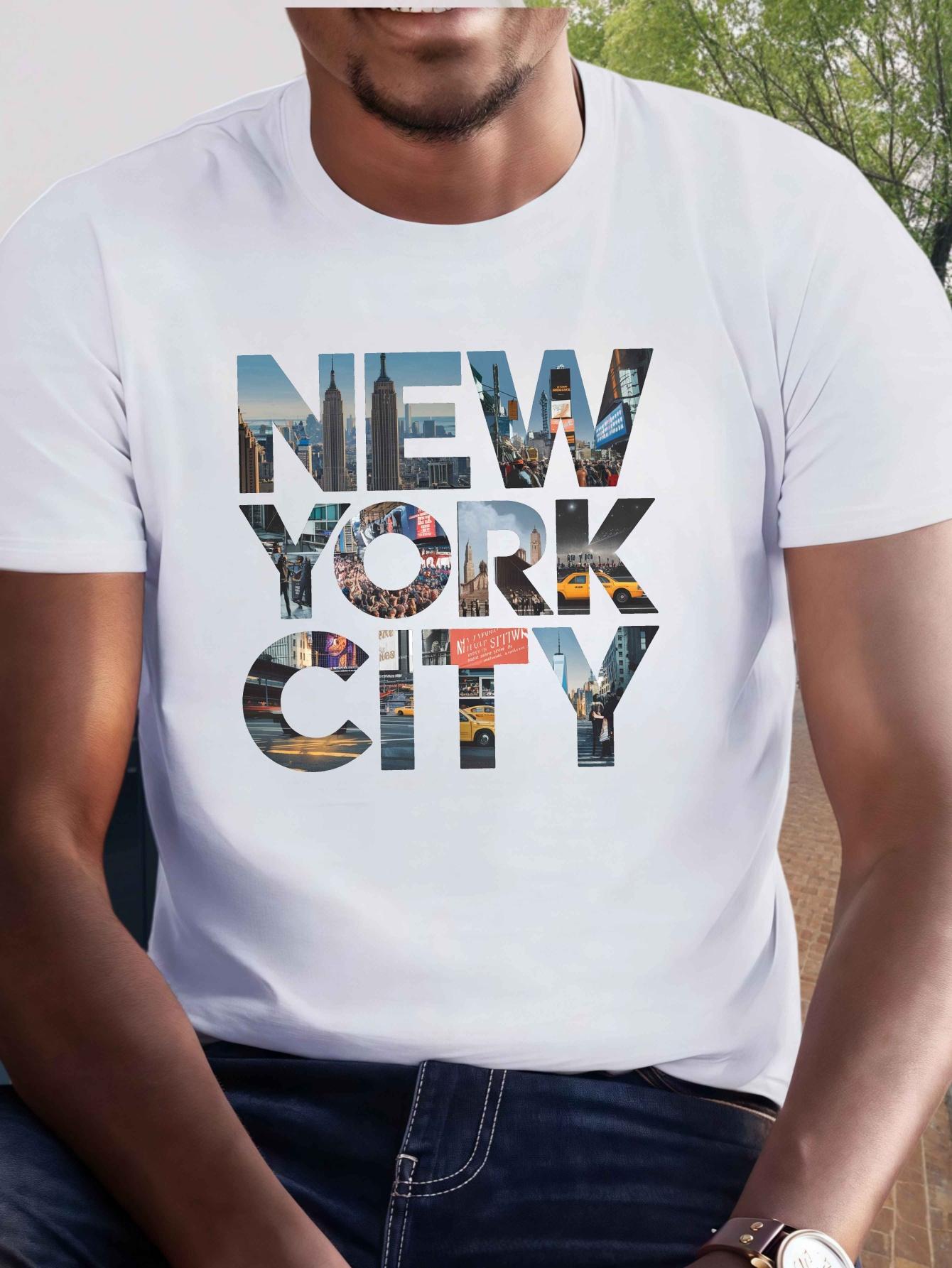 T-Shirt Featuring a New York City Print S