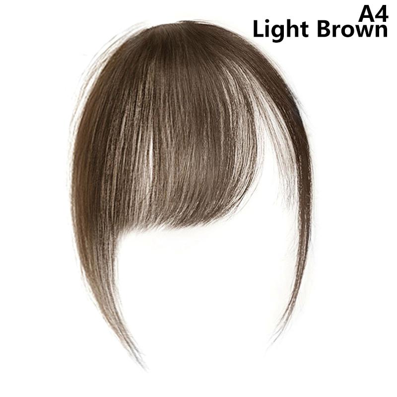 Synthetic Slanted Air Bangs Hairpiece Mini Fake Bangs Natural Invisible Hairpiece Extension For Girls Styling Accessories