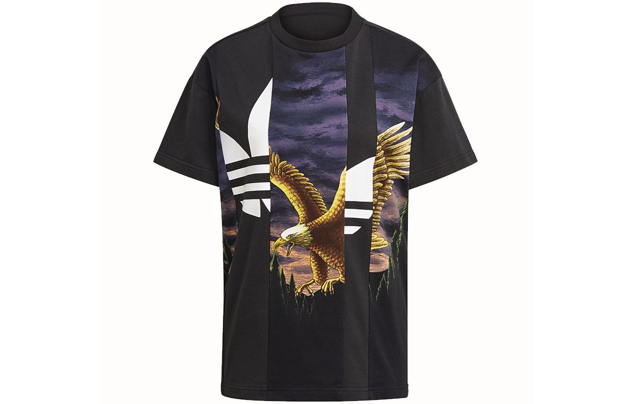 Adidas Originals Drop Shoulder Sleeve T Shirt Women s Black H59033