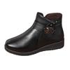 Women'S Warm Boots Winter New Comfortable And Fashionable Round Toe Ankle Boots Wide Boots For Women Botas Invierno Mujer