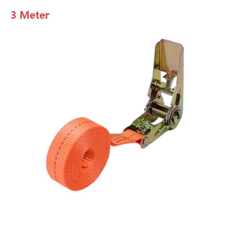 Heavy Duty Ratchet Tie Down Straps High Tensile Webbing Rustproof Metal Buckle for Camping Gear Securing