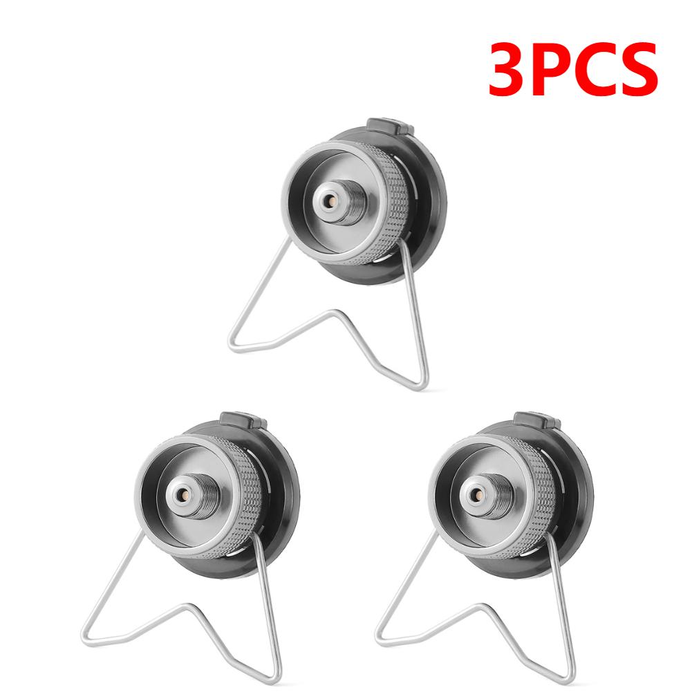 

Camping Gas Converter Aluminum Alloy Butane Gas Cooker Connector Lightweight Gas Tank Adapter Compact for Camping Picnic 2-10PCS