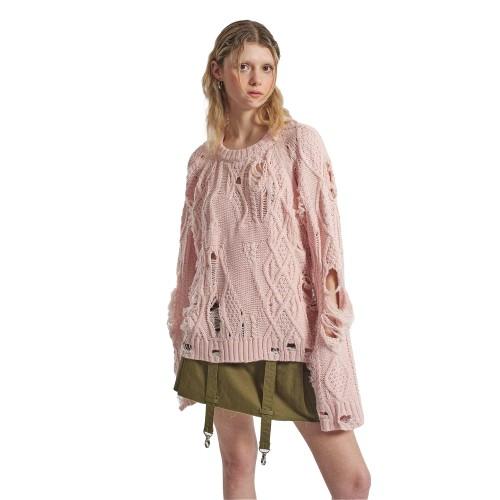 The Ragged Priest Vestito Lungo a Maglia Treccia Discepolo da Donna