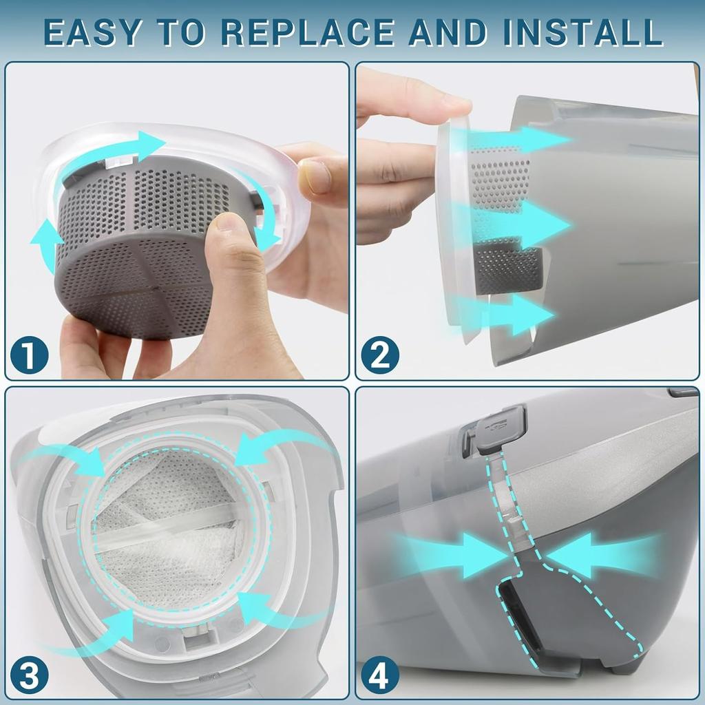 HNVCF10 Filter Replacement for and Decker Dustbuster Hand Vacuum HNVC115, HNVC215, HNVC220 Series