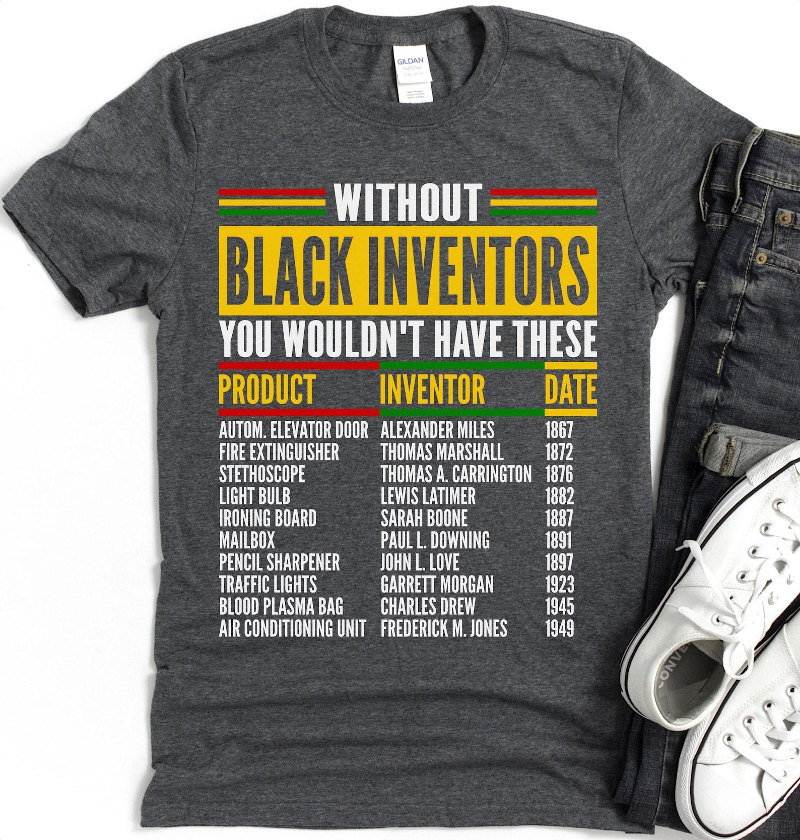 Black Inventors T-Shirt, Black History Month, Juneteenth Tee S