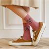 3 Paar Socken Damensocken Wadensocken Koreanische Socken mit schrulligem Ausdruck Cartoon-Trendsocken im College-Stil