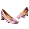 Luxury Medium Heels Pumps Shoes Woman Elegant Gold Silver Pink 2024 New Trends Party Office Wedding Shoes Female Dress Pumps