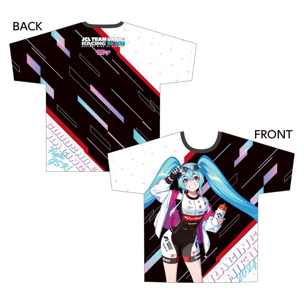 [COCOLLABO] Racing Miku 2024 JCL TEAM UKYO Support Ver. Full Graphic T-Shirt (Size M)