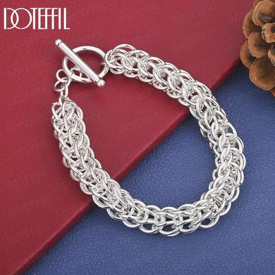 925 Sterling Silver Fashion Bracelet Wedding Jewelry