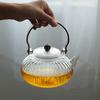 Glass Teapot Wood Handle Teawear Set Cup Filter Chinese Tea Ceremony High Boron Silicon Transparent Pumpkin Pot 900ML
