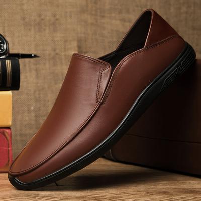 Mocassins Business Marron Chaussures Décontractées Homme Chaussures Plates Slip-on Chaussures Mocassins en Cuir Chaussures Tendance et Souples Chaussures Noires Respirantes