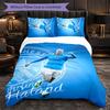 Biancheria da Letto a Tema Erling Haaland Set 3 Pezzi Copripiumino Biancheria da Letto Decorativa Per Stanza Adolescenti Decorazione Casa