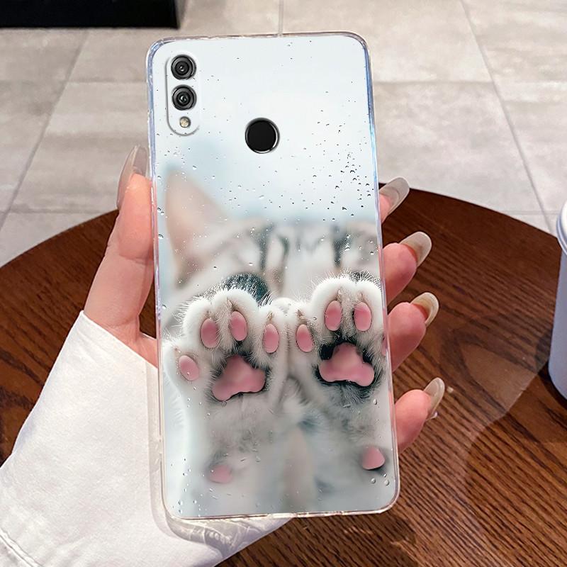 For Huawei Honor 8C 8X Max Y Max Luxury Dragon Cute Cool Boys Girls Soft silicone Phone Case Back Cover Transparent TPU Shell