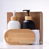 Large Capacity Pump-Action Glass Bottle for Shampoo, Lotion, and Hand Sanitizer