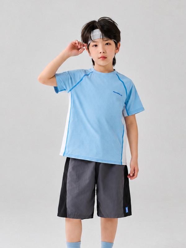 Kids Quick-Dry Short Sleeve T-Shirts for Boys & Girls - Teen Sportswear with Sun Protection