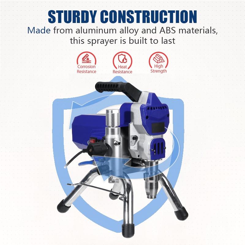 3500PSI High-pressure Airless Apraying Machine Professional Airless Spray Guns 2500W Airless Paint Sprayer Painting Machine Tool