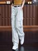 Fashion retro loose casual overalls women's 1116 summer thin high-waisted thin versatile drape straight-leg pants