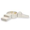 Foam Playground with Pool 90x30 Corduroy Beige 200 Balls: White, Pearl, Beige