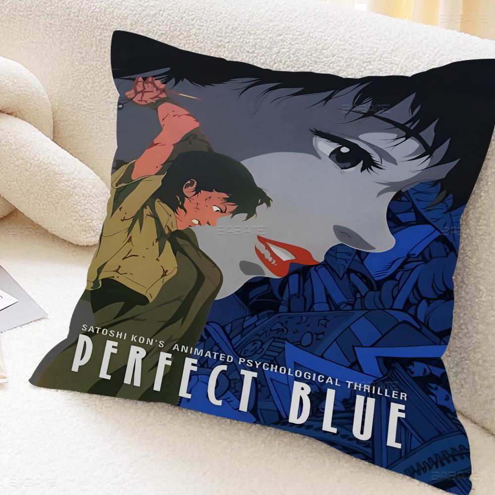 Japan Anime Perfecta Blue Pillow Cover For Bedroom Room And Living Room Sofa Decorative Cushion Cover