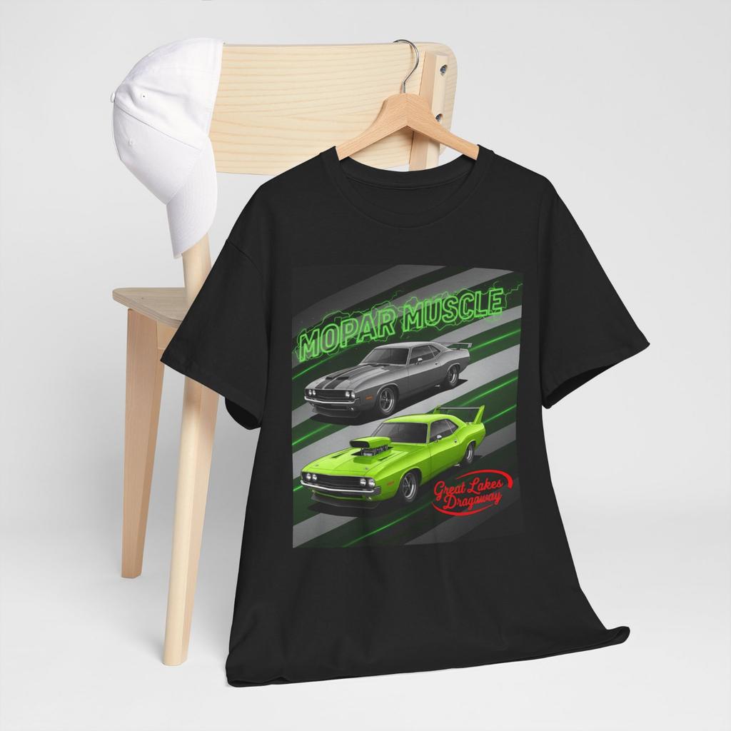 Vintage Mopar Muscle Great Lakes Dragway Graphic Racing Tee T-Shirt Mens Womens Tees Top
