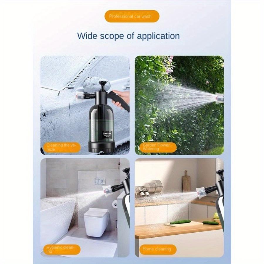 High-Pressure Foam Spray Bottle for Car Wash - Durable Plastic, Essential Auto Maintenance Tool