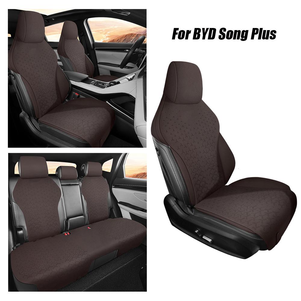 Breathable 5 Seats Car Seat Covers For BYD Song Plus ,Song Pro Suede Leather Seat Cushion Car styling Protective Accessories