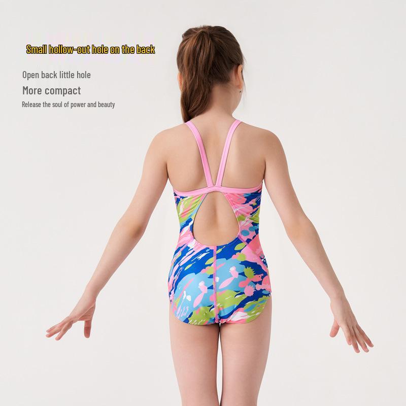 Anti-Chlorine One-Piece Swimsuit for Teenage Girls - Perfect for Swim Training