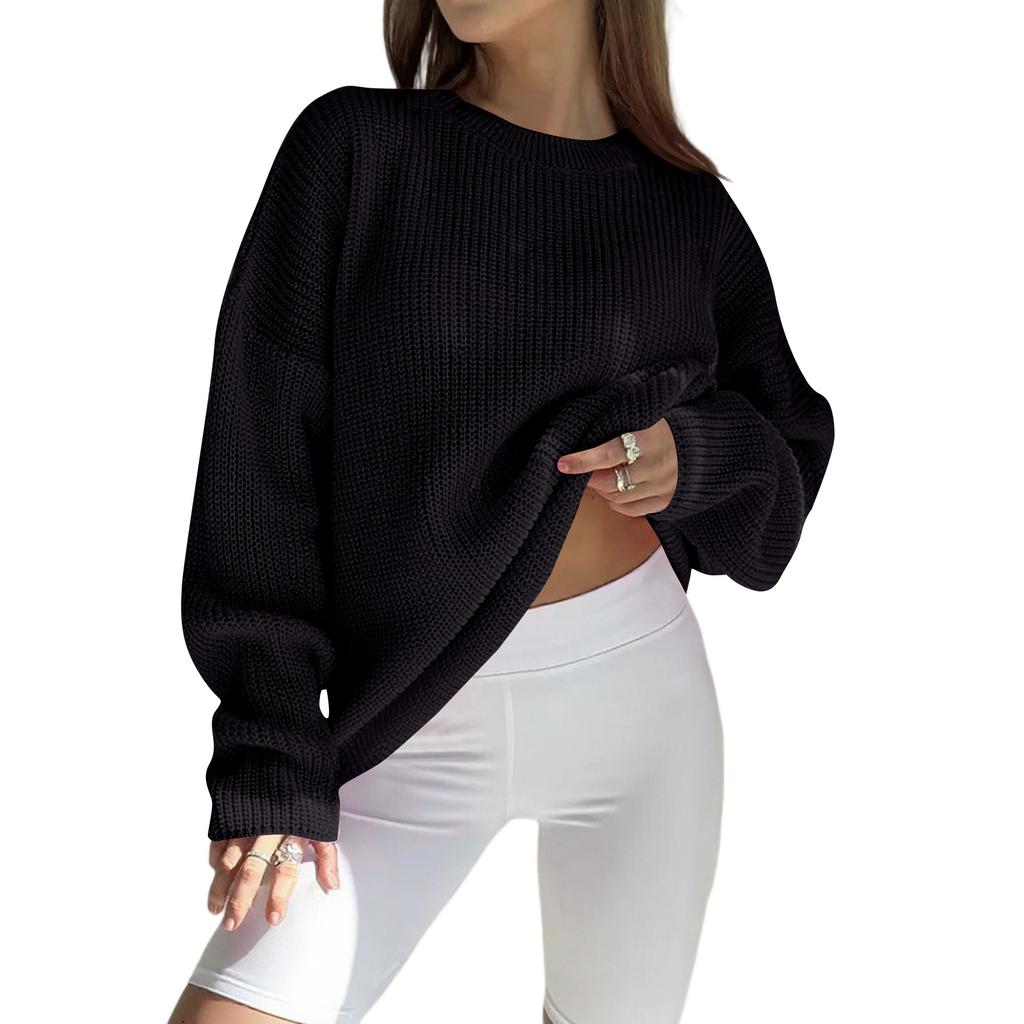 Women's Casual Long Sleeve Wool Hollow Out Sweaters For Women 2025 Trendy Lightweight Crochet Pullover Tops