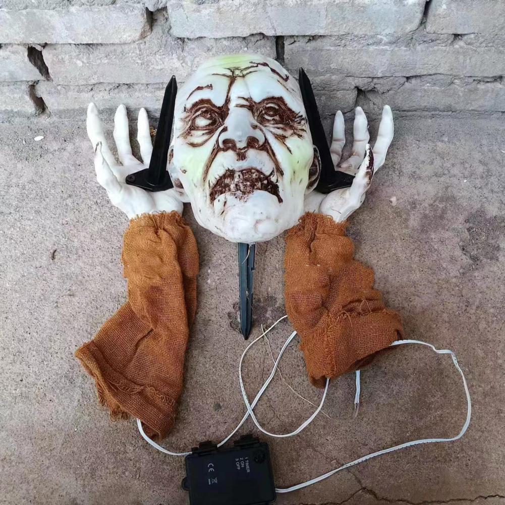 Realistic Zombie Decor Realistic Halloween Zombie Decor Set with Light-up Features for Yard Garden Skeleton Arm for Graveyard